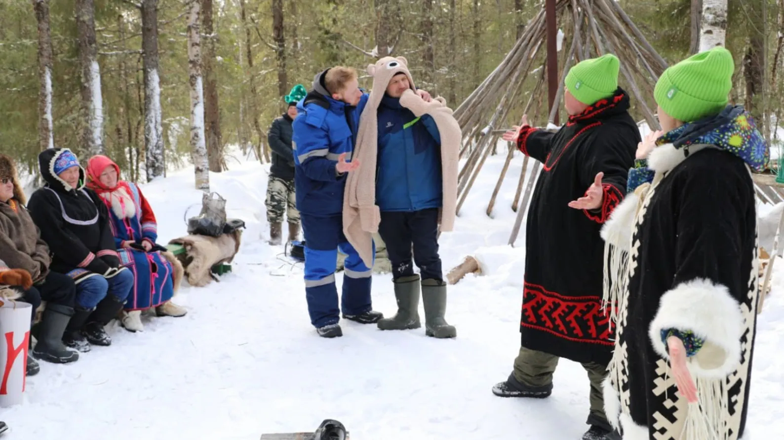 На «Весновке» охотники прошли несколько испытаний в ханты-мужевском лесу. Фото: Олег Попов / t.me/OlegNikolaevichPopov