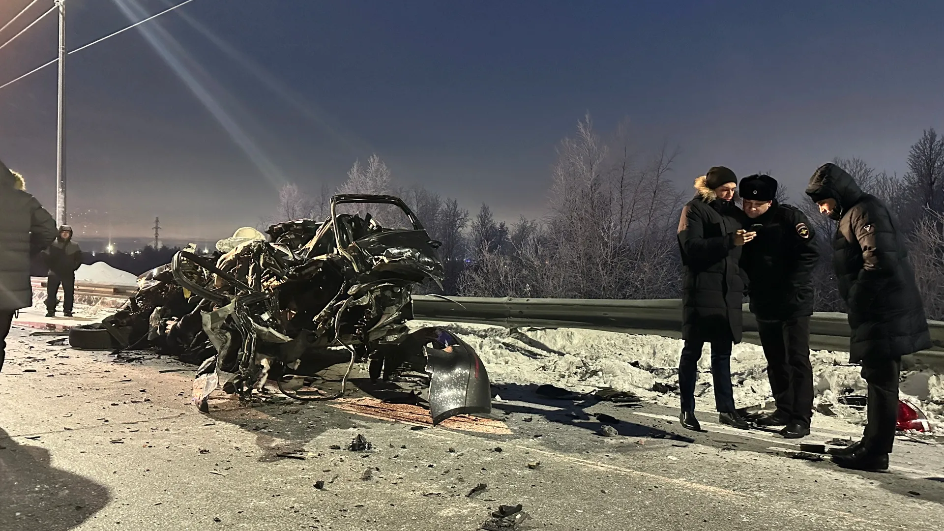 В аварии погиб пассажир легкового автомобиля. Фото: Вера Дронзикова /«Ямал-Медиа»