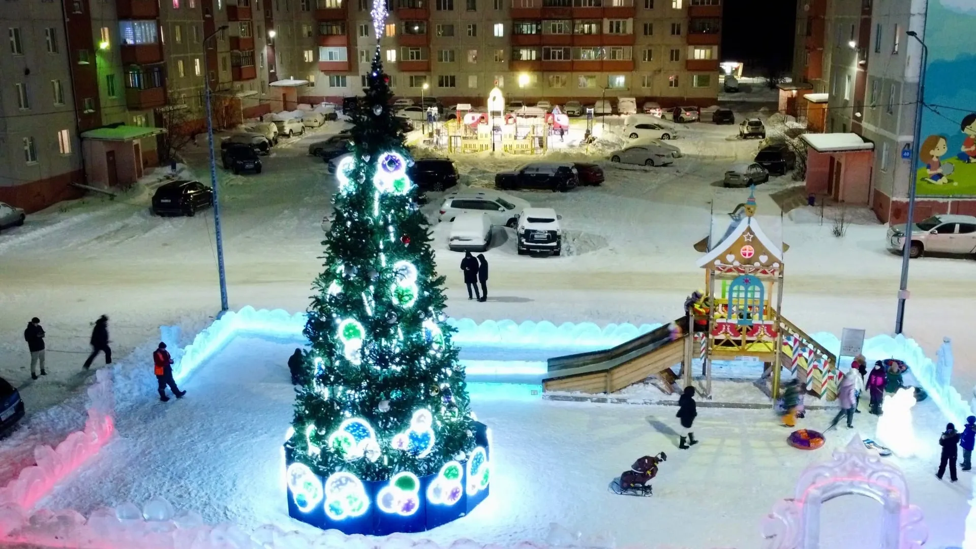 Ледовый городок в Муравленко. Фото: vk.com/moldovan_ev