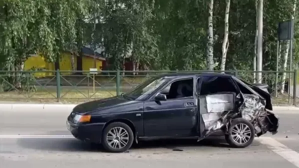 ДТП в Ноябрьске 10 августа. Скриншот видео yamal1.ru