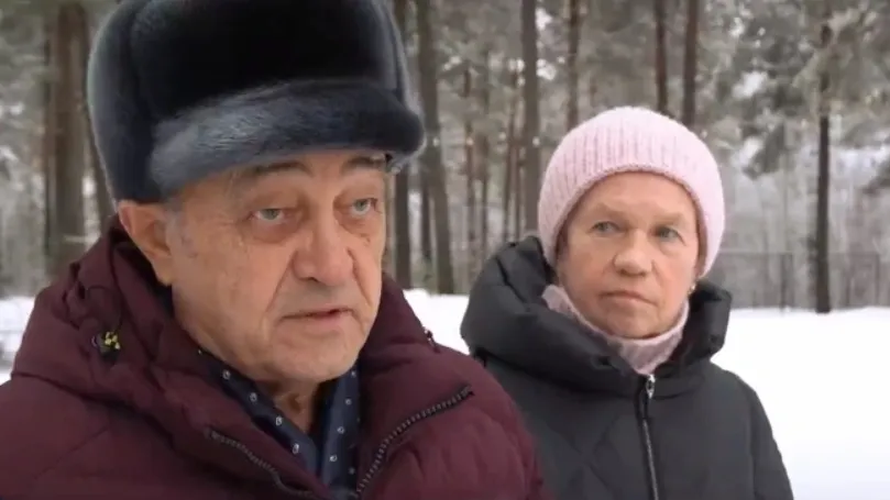 Виктор Кох с супругой в Ноябрьске. Кадр из видео «Ямал-Медиа»