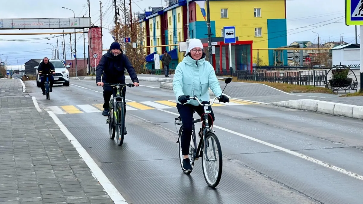 Акция «На работу на велосипеде» в Тазовском