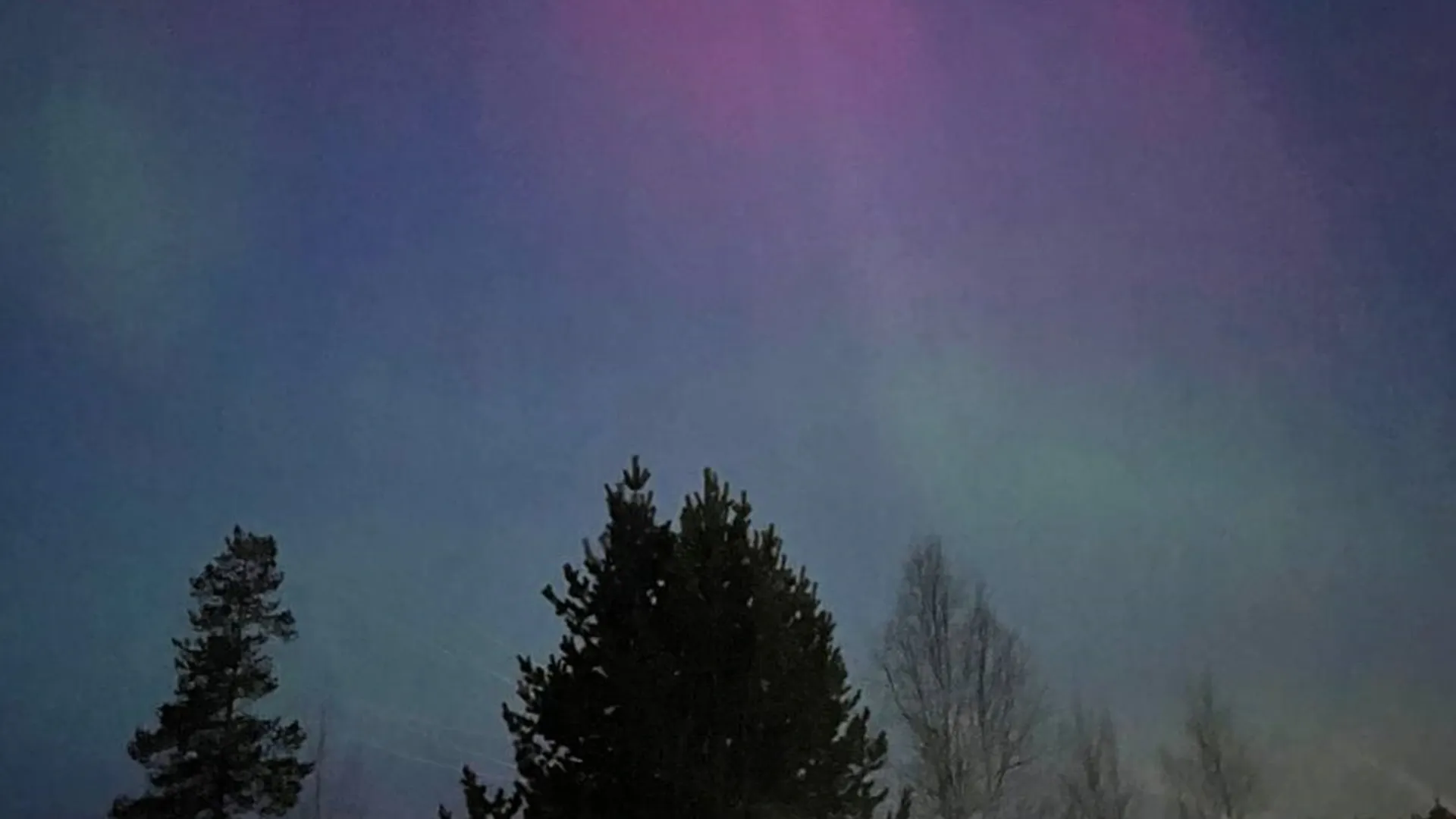 Небо в Ноябрьске зажглось как раз накануне мощной магнитной бури. Фото: Юлия Морева / «Ямал-Медиа» 