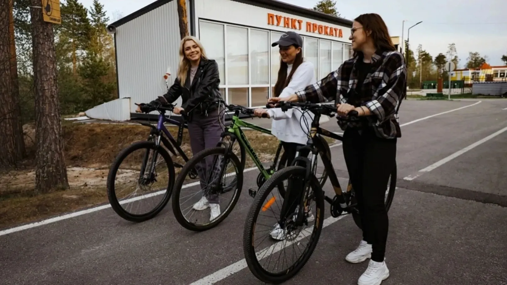 Среди лучших губкинских проектов — пятикилометровая велодорожка. Фото предоставлено пресс-службой губернатора ЯНАО