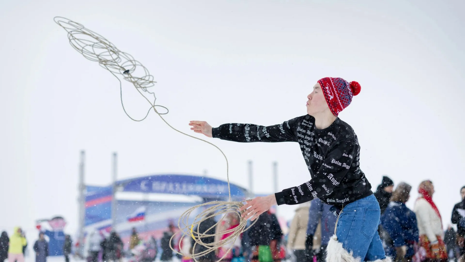 В День оленевода в Шурышкарском районе прошло много спортивных состязаний. Фото: Юлия Чудинова / «Ямал-Медиа»
