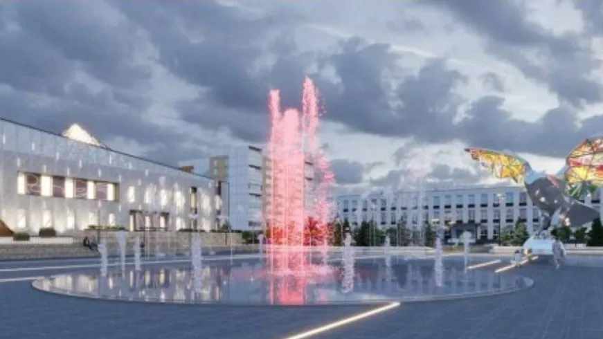 Архитектурной доминантой площади станет светомузыкальный фонтан. Фото: 89.gorodsreda.ru