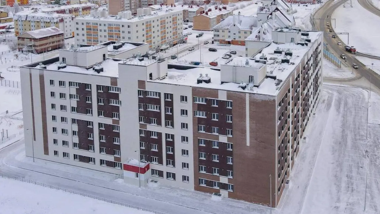 В первом квартале 2024 года сдадут 154-квартирный дом в Коротчаево. Фото: t.me/nur_adm