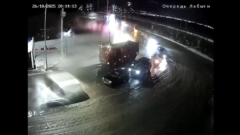 Фото: скриншот online-камеры на КПП переправы в Лабытнанги / dtidh.yanao.ru