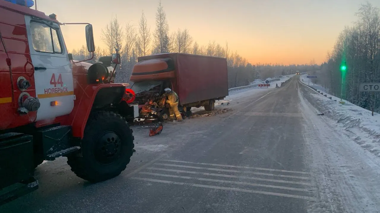 В ДТП пострадал водитель «Газели». Фото: t.me/Noyabrsk112