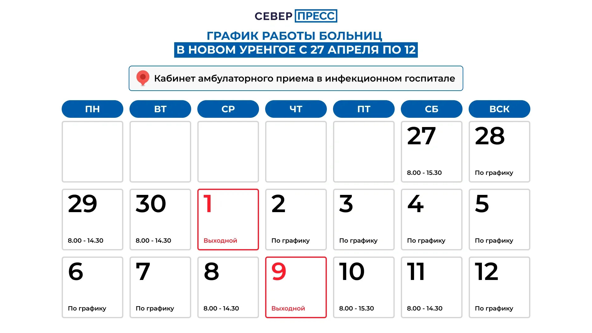 График работы в инфекционном госпитале. Графика: Татьяна Бояринова / «Ямал-Медиа»