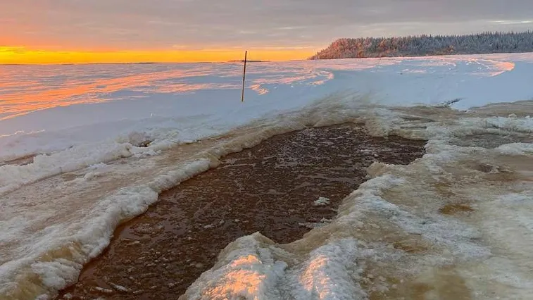 Вода выходит на поверхность и осложняет работу дорожников. Фото: t.me/dtidh