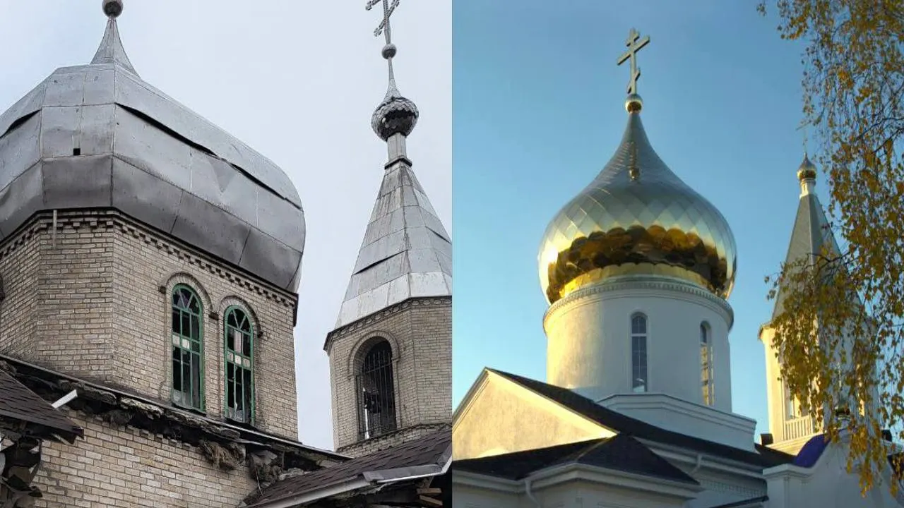 Как преобразился храм. Фото: t.me/artyukhov_da