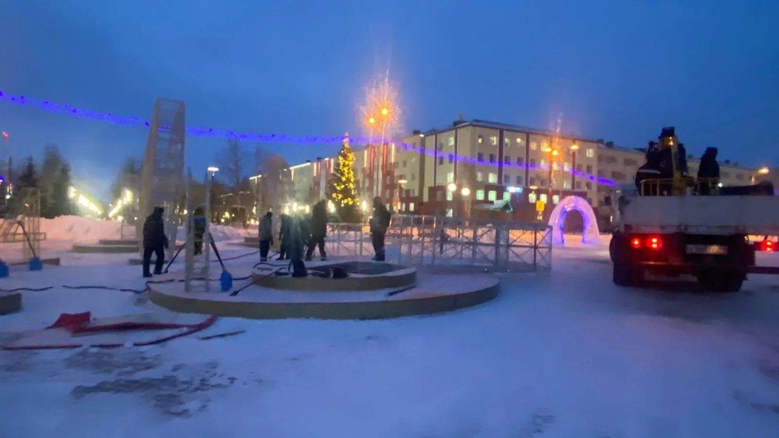 В Лабытнанги предстоит оценить ущерб, нанесенный стихией. Фото: vk.com/treskova_ma
