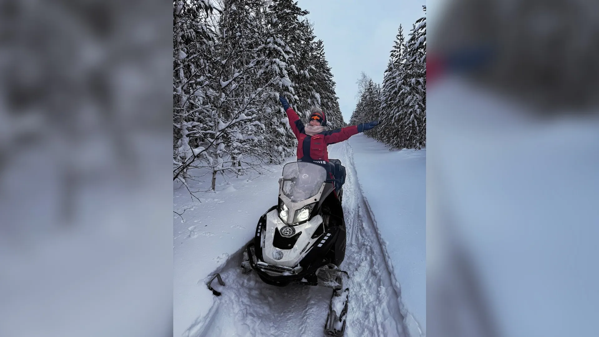 Транспорт для зимней рыбалки и путешествий по лесу. Фото из архива Анастасии Ивановой