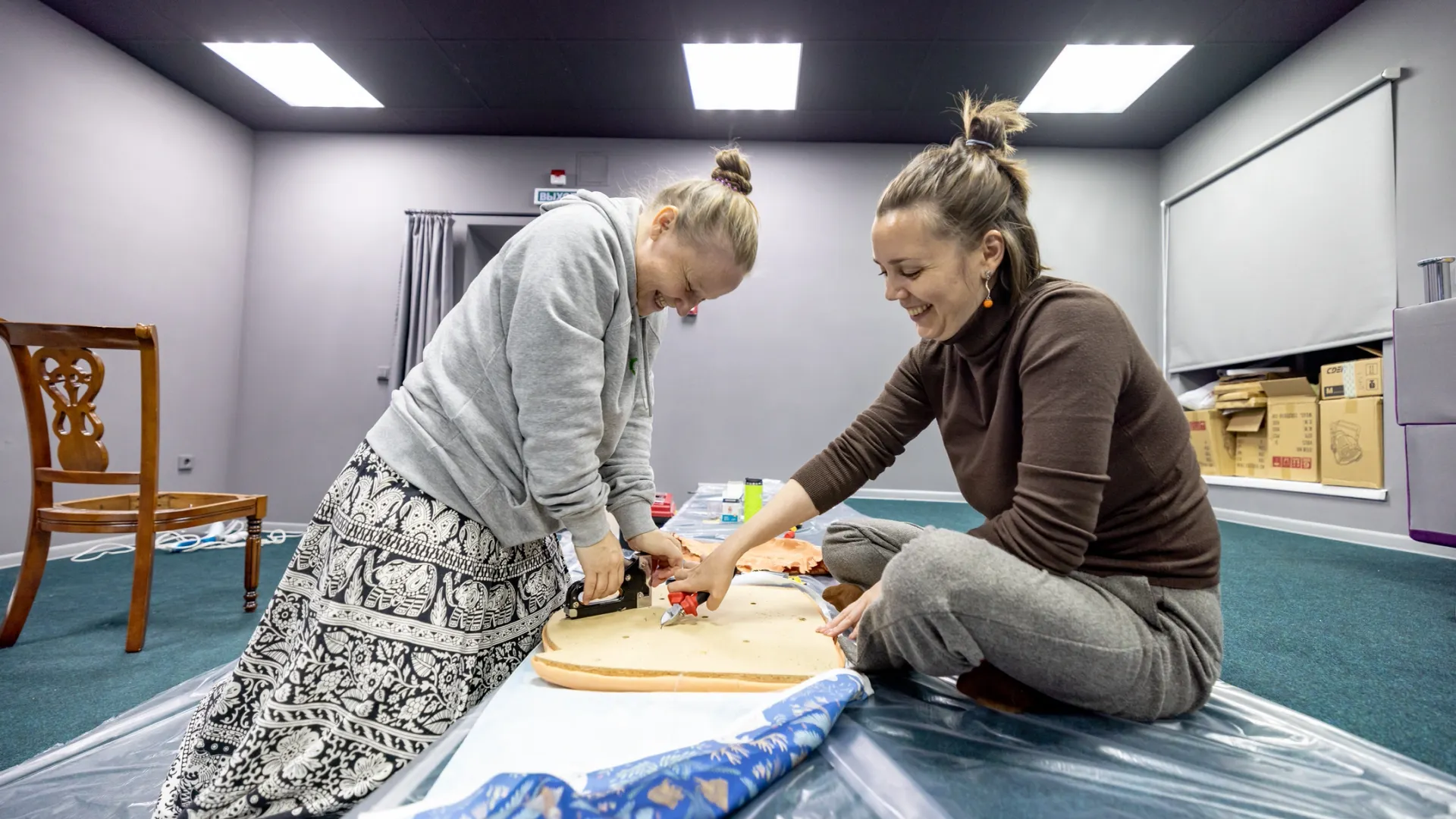 Обустройство театрального домика в Салехарде / Фото: архив Екатерины Дерюшевой