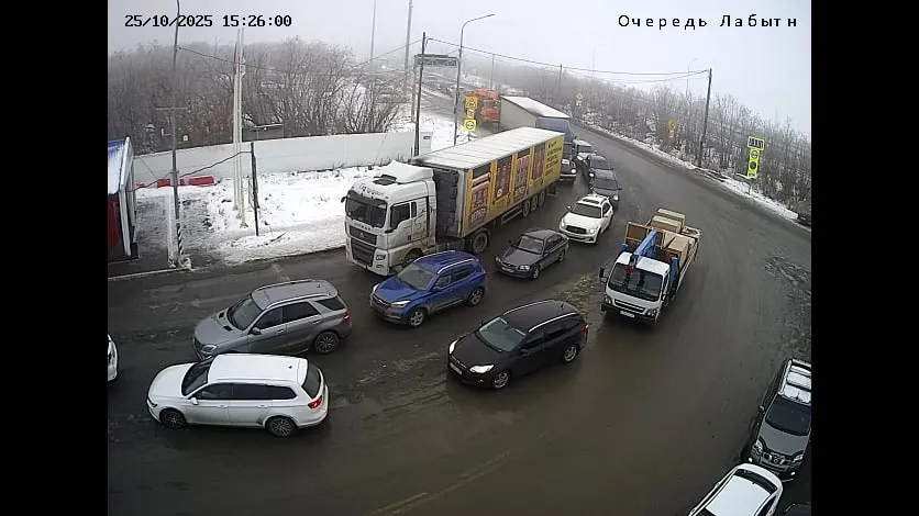 Фото: скриншот online-камеры на КПП переправы / dtidh.yanao.ru