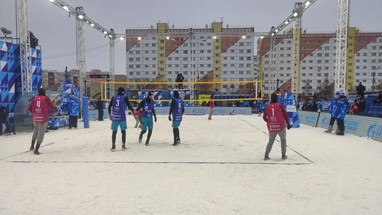 Второй день первого этапа Чемпионата России по волейболу на снегу. Фото: «Ямал-Медиа»