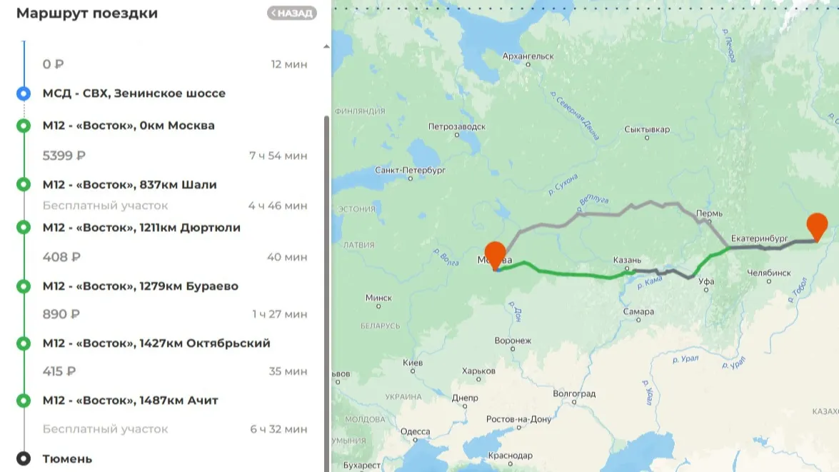 Скриншот сайта ГК «Автодор»