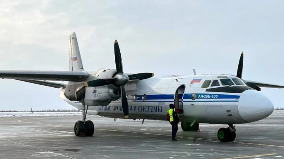 Самолет-лаборатория в аэропорту Нового Уренгоя. Фото: vk.com/novyurengoyairport